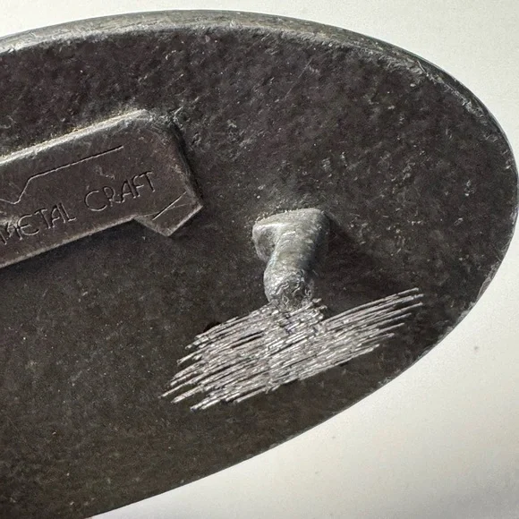 Vintage 1970s Capitol Records Rock Men’s Indiana Metal Craft Belt Buckle RARE - Picture 4 of 6